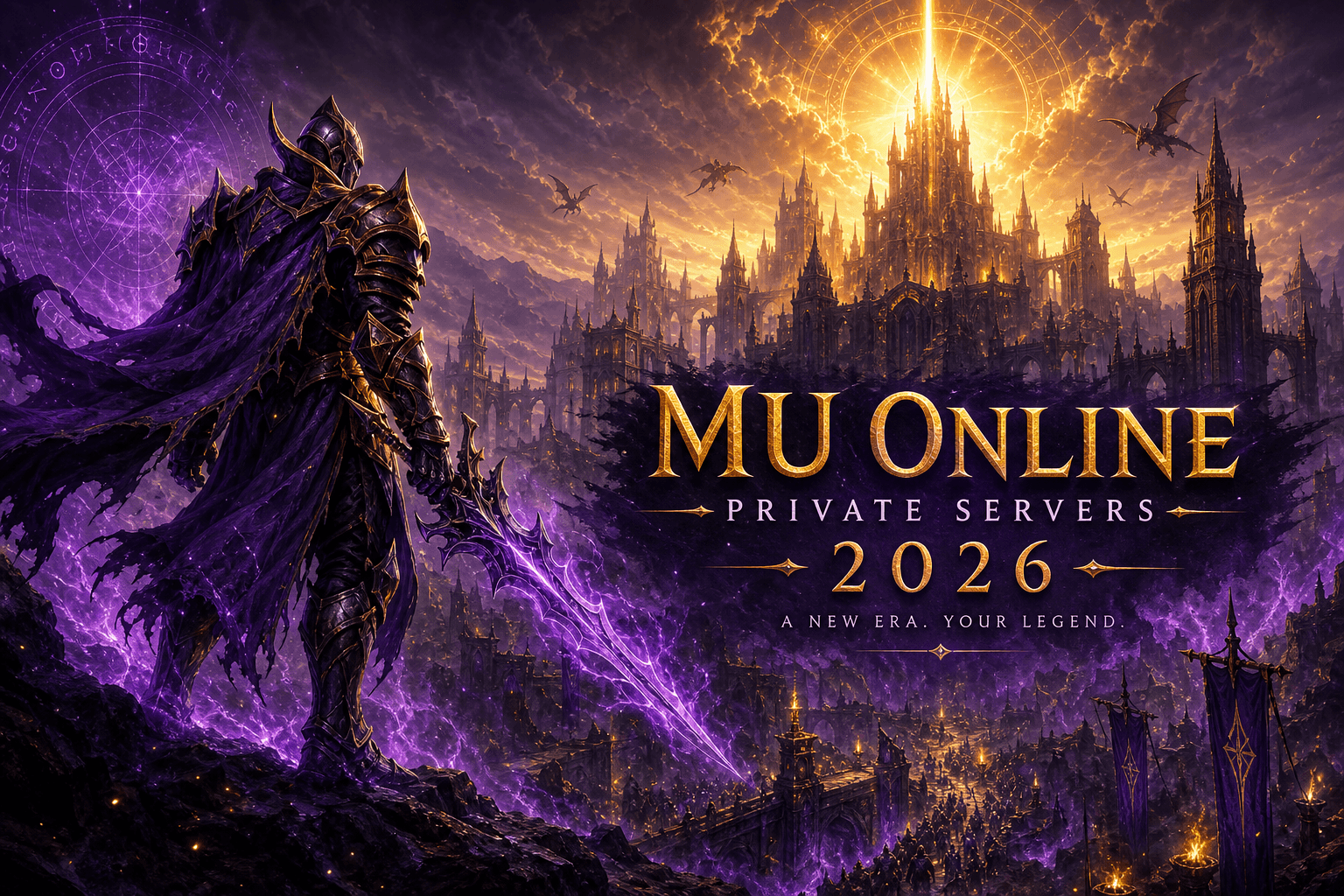 Best MU Online private servers 2026 fantasy MMORPG cover