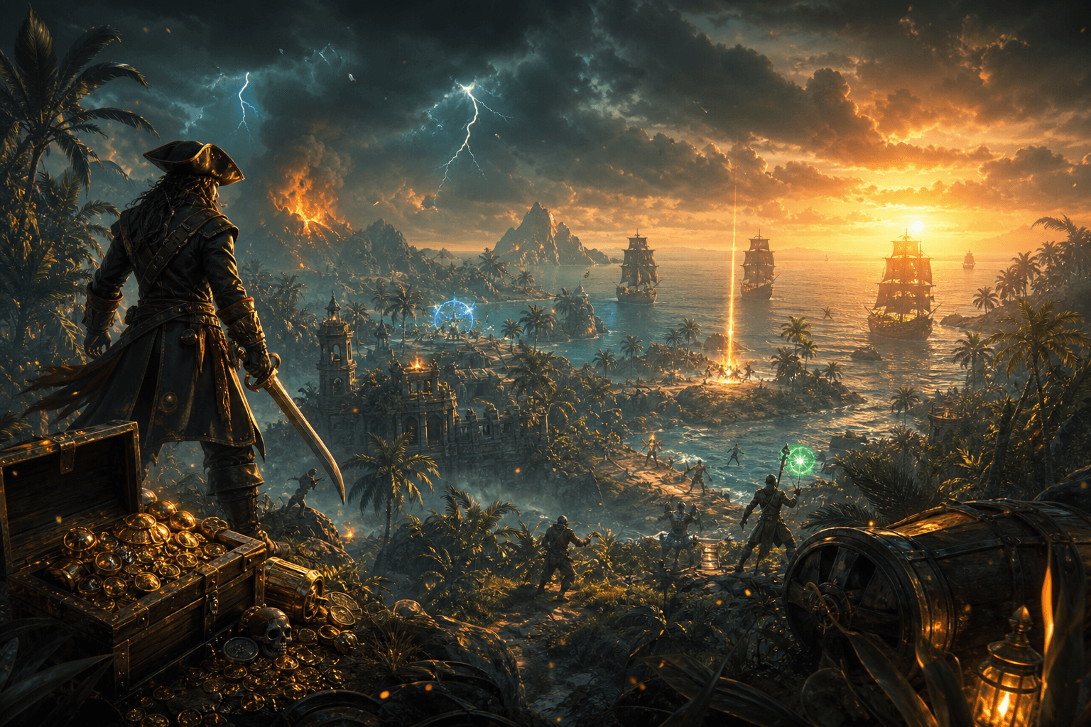 World of Warcraft Plunderstorm battle royale tropical island cover